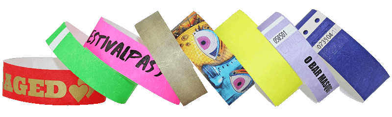 Bracelets en Tyvek et en papier