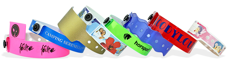 Bracelets en vinyle et plastique